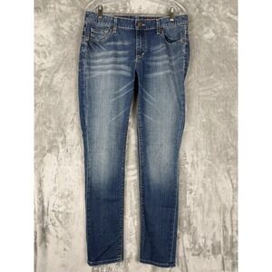 Express Mia Ultra Skinny Jeans Women Blue Wash Size 8R Stretch Denim‎